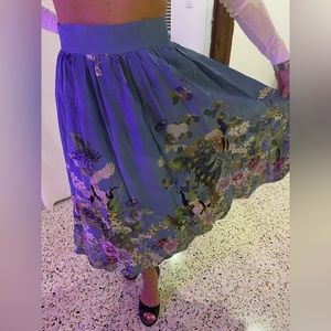 Stella Jean Silk Skirt + Maje Top